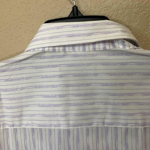 Men’s Alfani Slim Fit AlfaTech Stain Resistant Button Down Shirt Size M - Picture 8 of 9